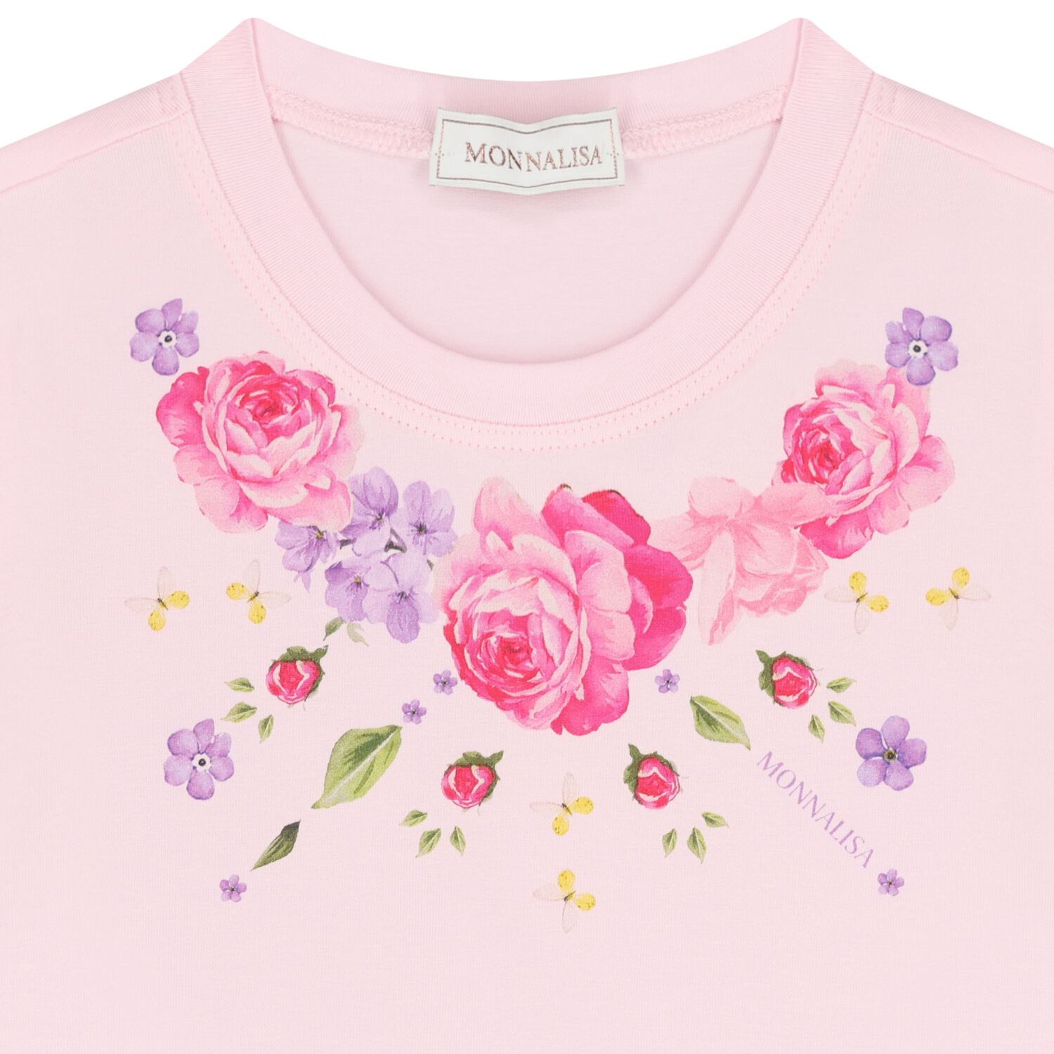 Girls Pink & White Floral Skirt Set, 1, hi-res