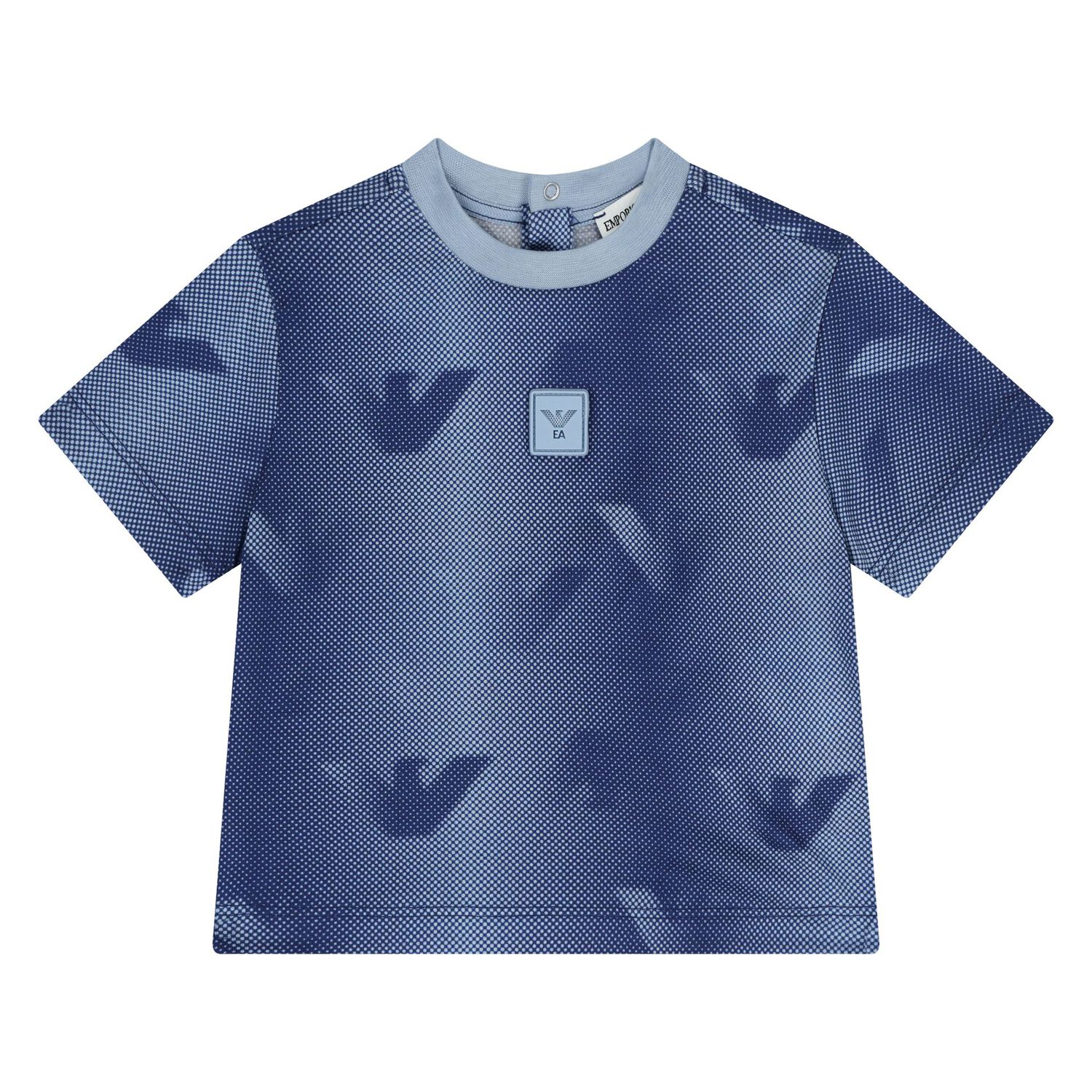 Younger Boys Blue Logo Shorts Set, 1, hi-res