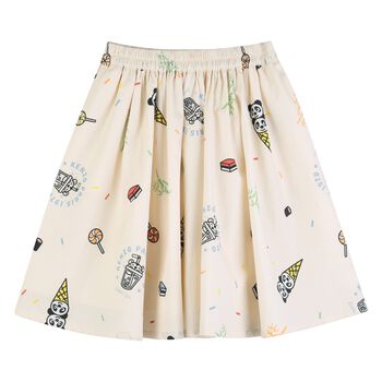 Girls Ivory Ice Cream & Candy Skirt
