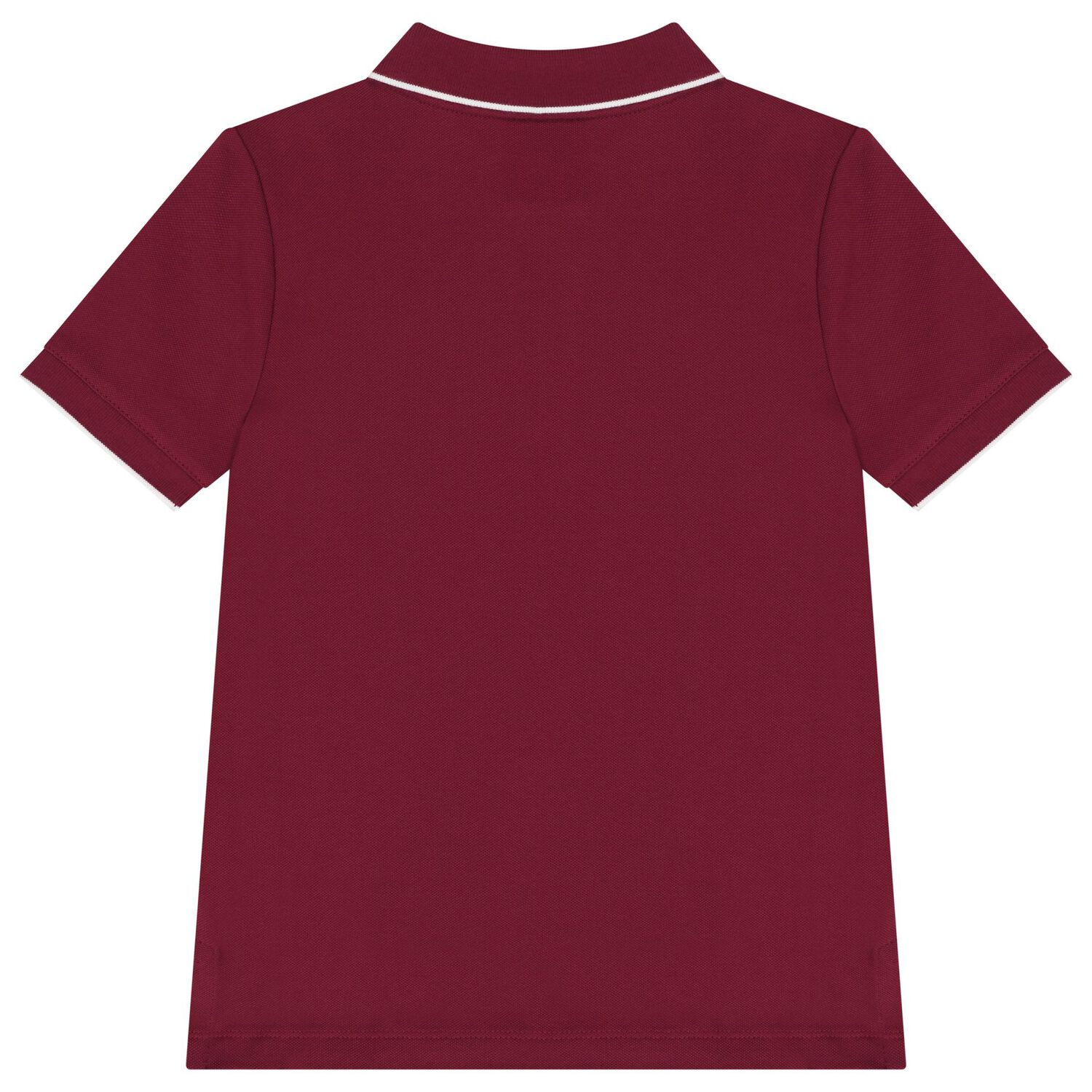 قميص بولو بالشعار للاولاد باللون الاحمر , 1, hi-res