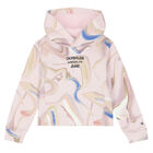 Girls Pink Logo Hooded Top, 1, hi-res