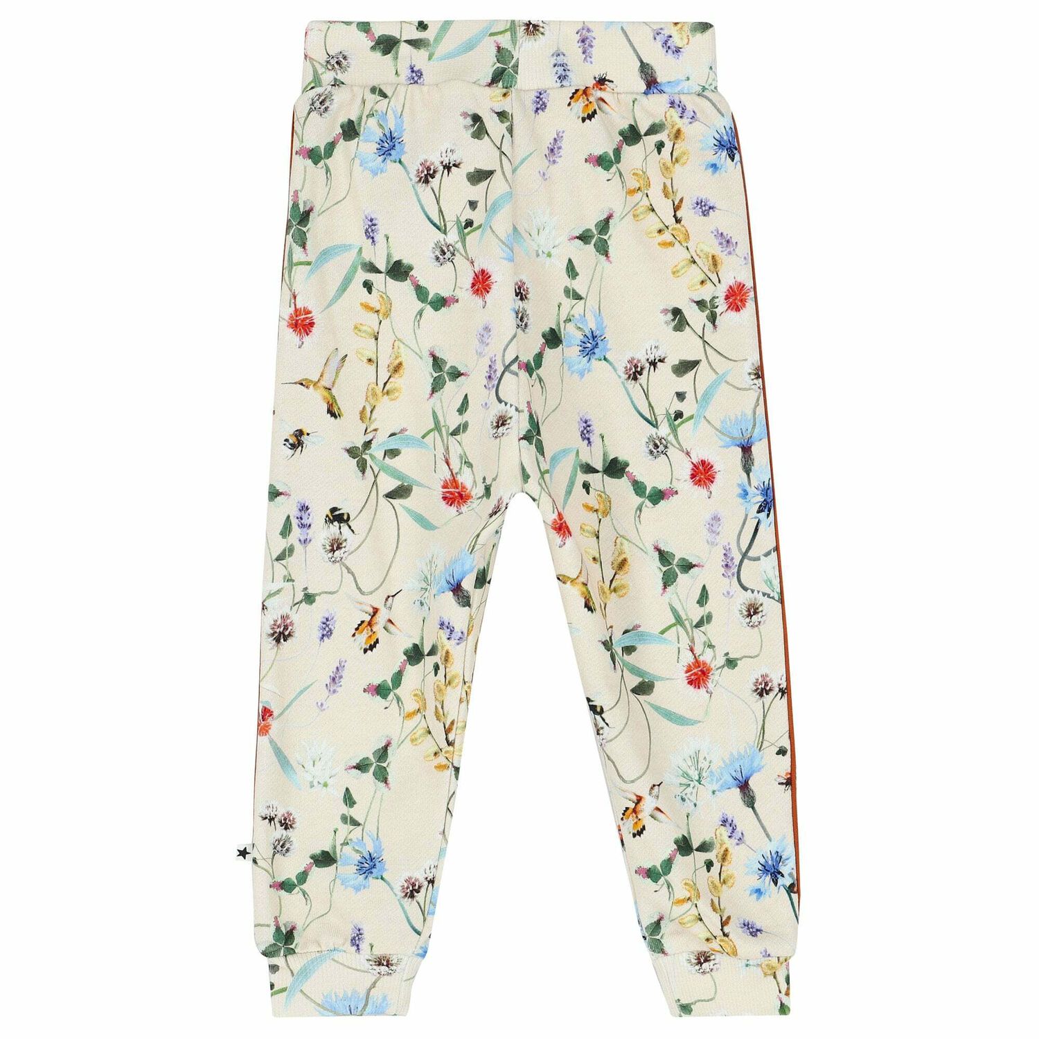 Younger Girls Ivory Floral Joggers, 1, hi-res