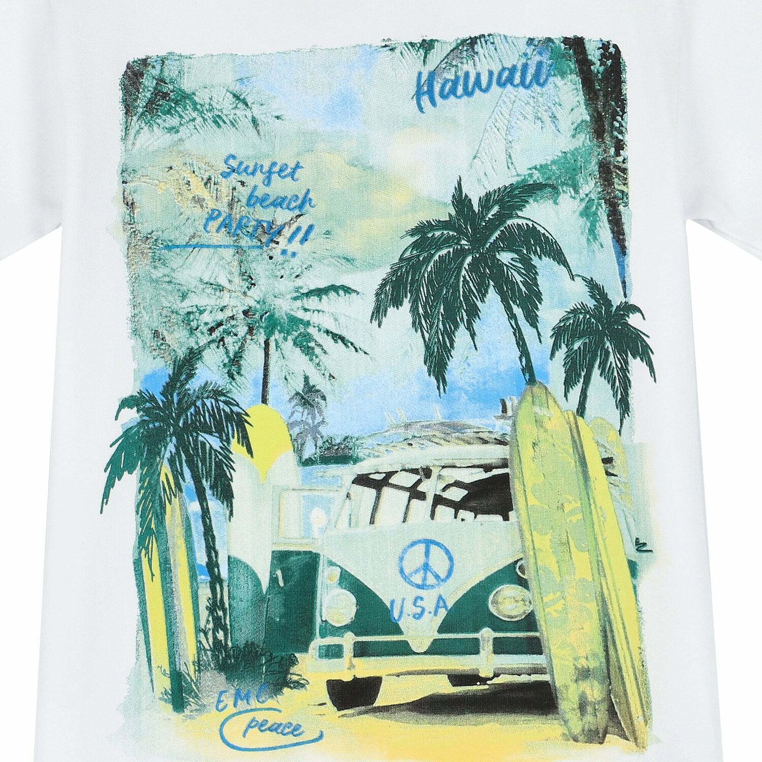 Boys White Graphic T-Shirt, 1, hi-res image number null