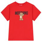 Red Teddy Bear Logo T-Shirt, 3, hi-res