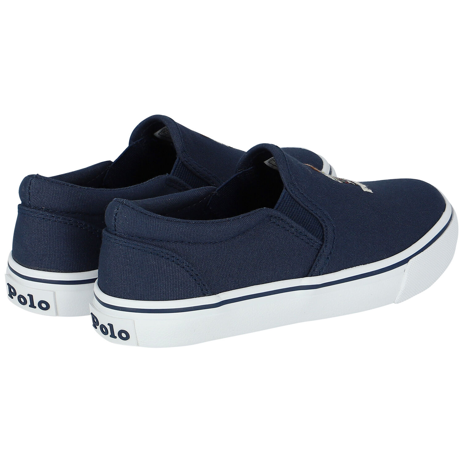 Boys Navy Polo Bear Trainers, 1, hi-res image number null