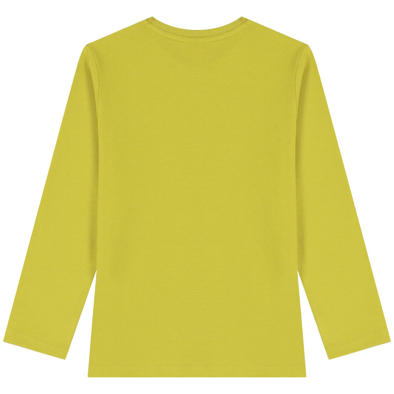 Boys Lime Green Logo Long Sleeve Top, 2, hi-res image number null