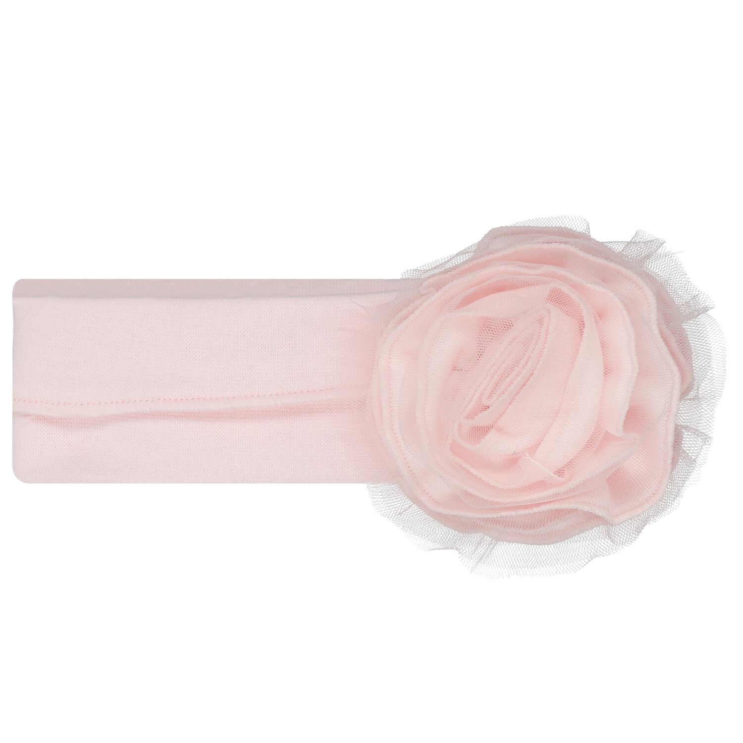 Baby Girls Pink Flower Headband, 1, hi-res