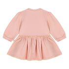 Younger Girls Pink Horse Logo Dress, 1, hi-res
