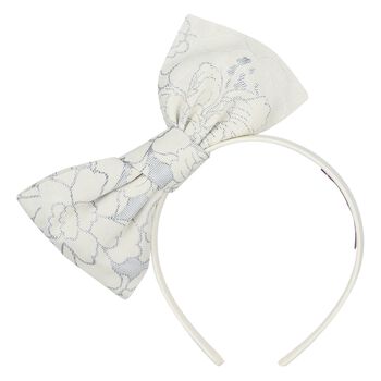 Girls Blue Jacquard Headband