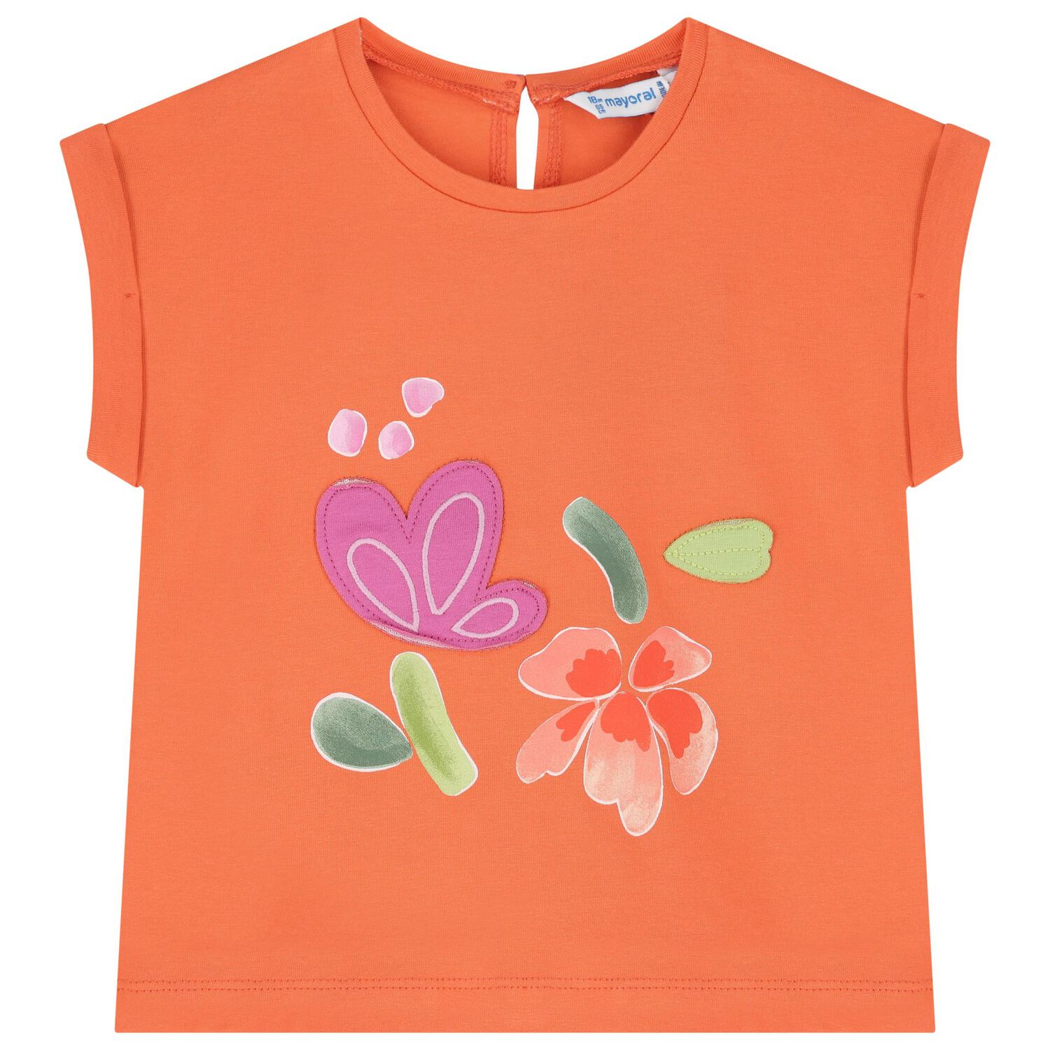 Younger Girls Orange & Ivory Leggings set, 1, hi-res