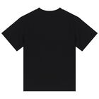 Boys Black Monster T-Shirt, 1, hi-res