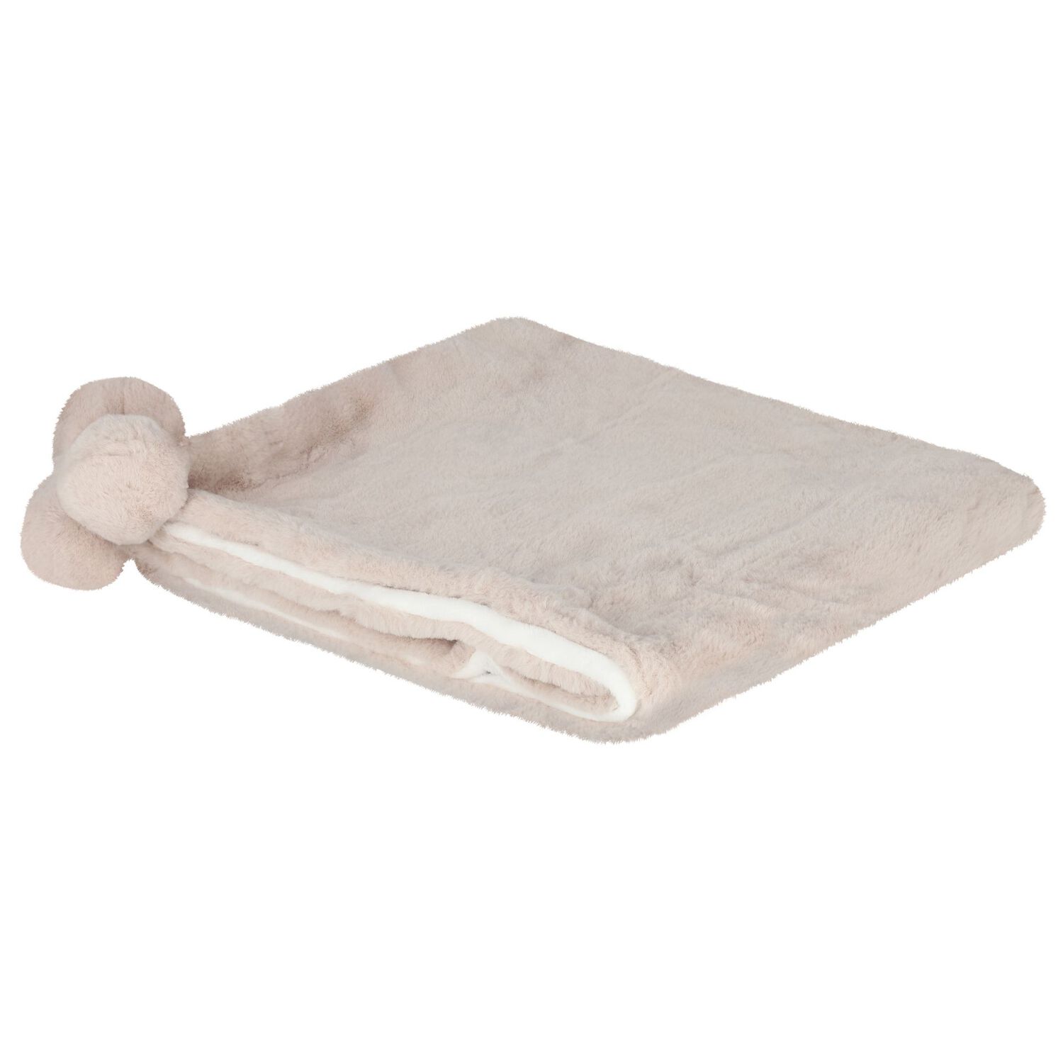 بطانية فرو باللون الأبيض والبيج للأطفال , 2, hi-res