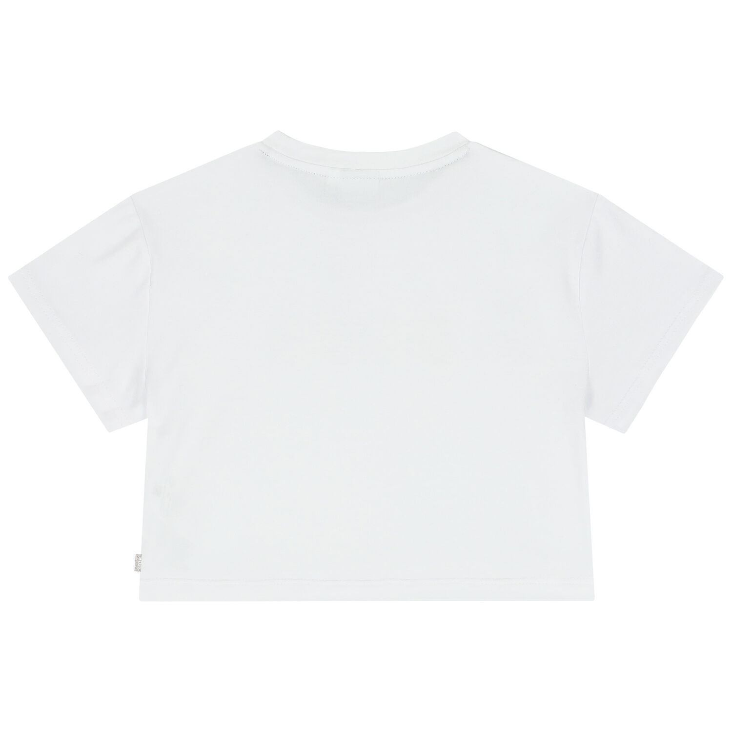 Girls White Logo Crop Top, 1, hi-res image number null