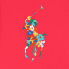 تيشيرت بنات بالشعار باللون الزهرى, 1, hi-res