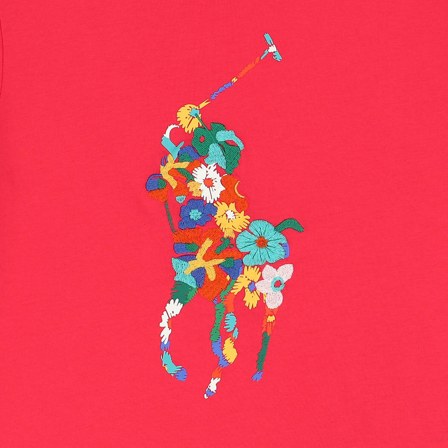 تيشيرت بنات بالشعار باللون الزهرى, 1, hi-res