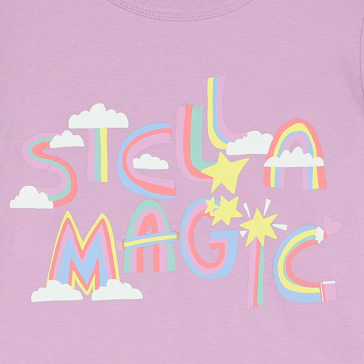 Girls Purple Rainbow Logo T-Shirt, 1, hi-res image number null