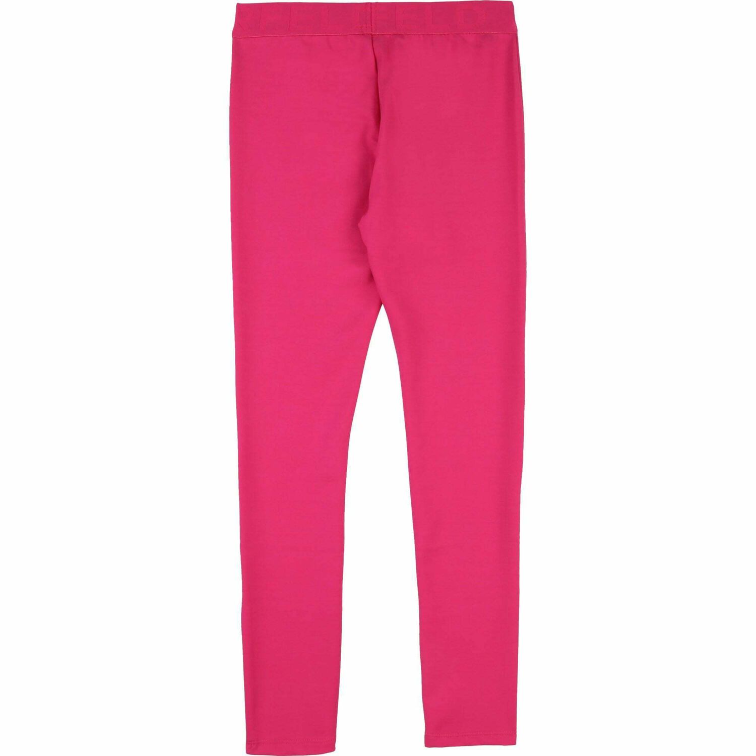 Girls Pink Logo Leggings, 1, hi-res