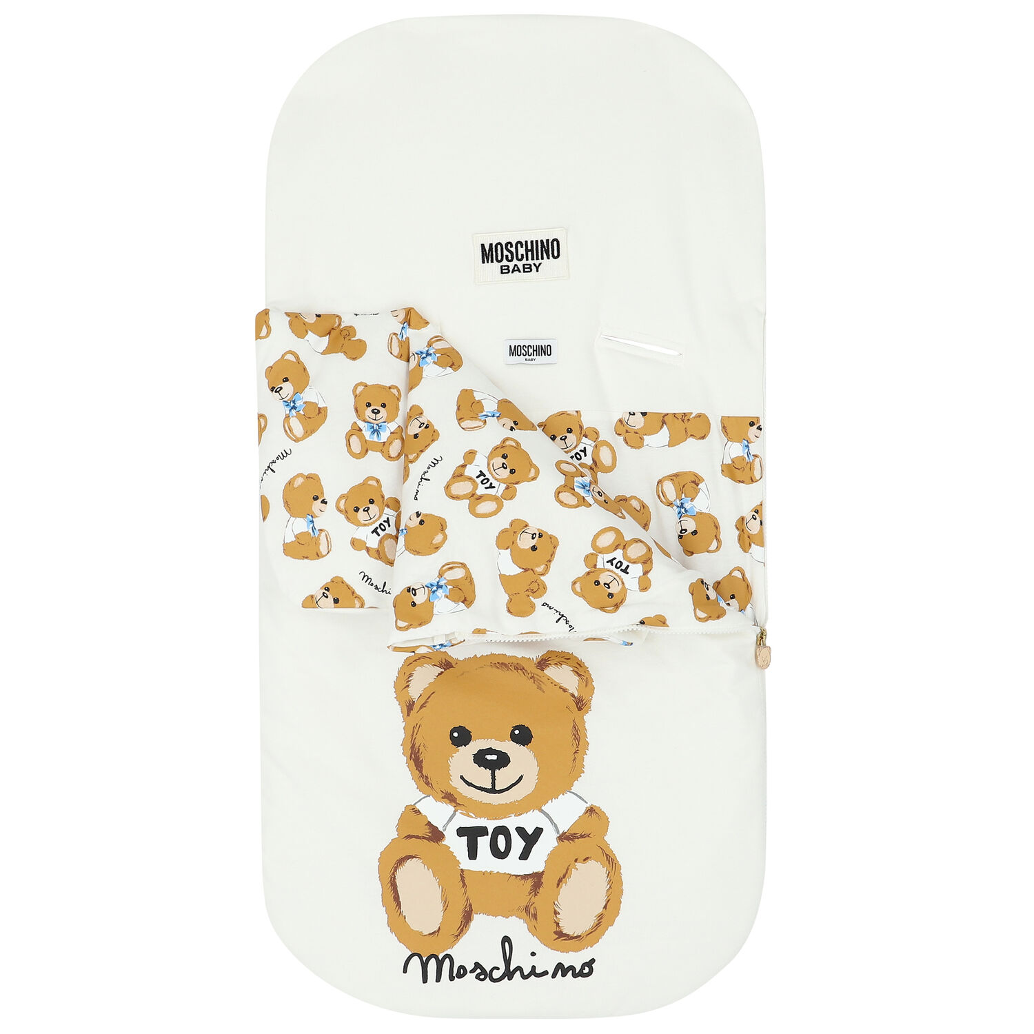 Ivory Teddy Logo Baby Nest, 2, hi-res image number null