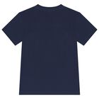 Boys Navy Blue Polo Bear T-Shirt, 1, hi-res