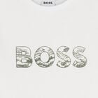 Boys White Logo T-Shirt, 2, hi-res