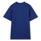 Girls Blue Daisy Pocket Dress, 2, hi-res
