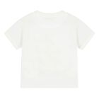 Younger Boys White Crocodile T-Shirt, 1, hi-res
