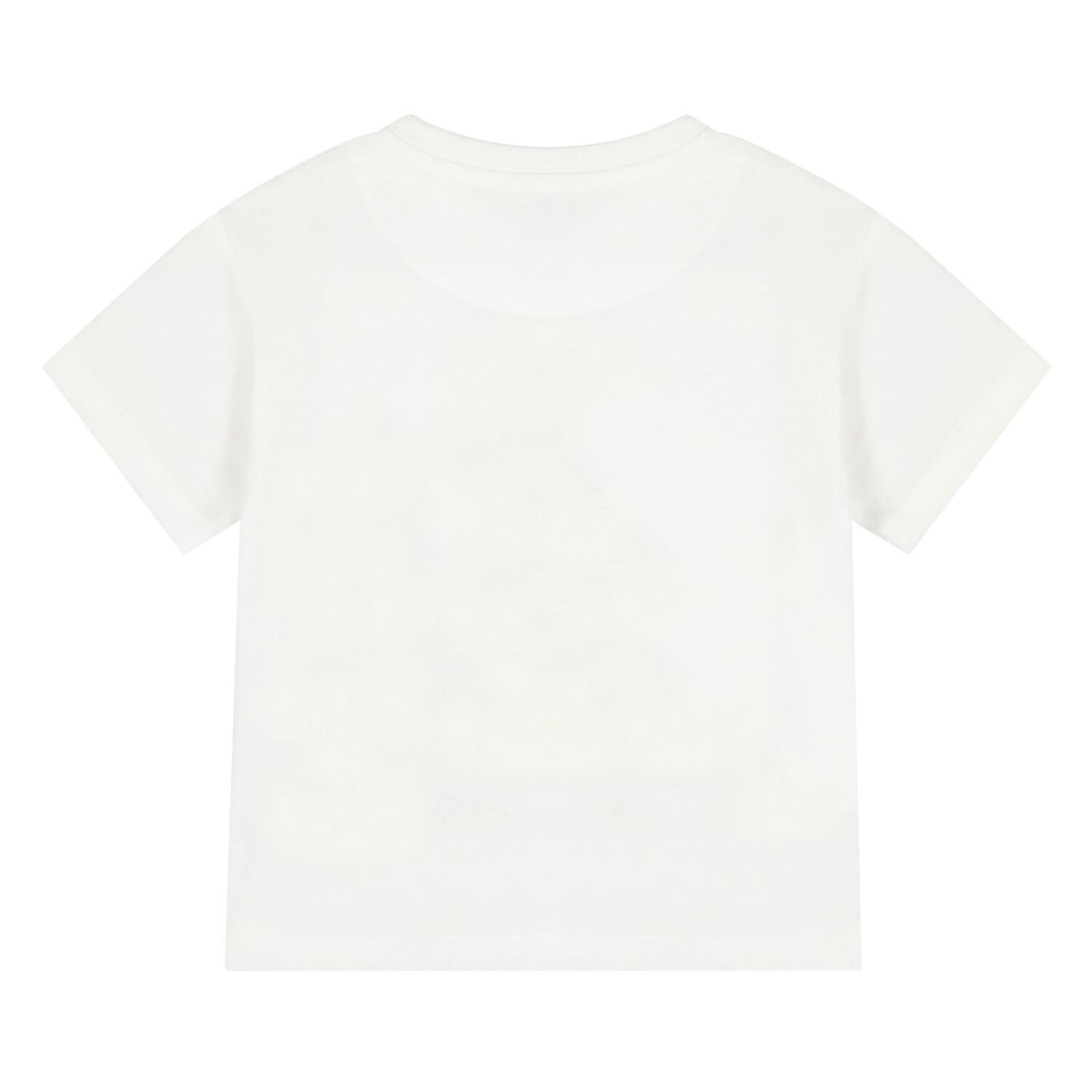 Younger Boys White Crocodile T-Shirt, 1, hi-res