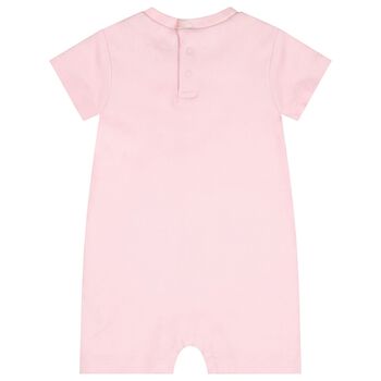 Baby Girls Pink Bag Romper