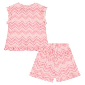 Girls Pink Zig Zag Pyjamas