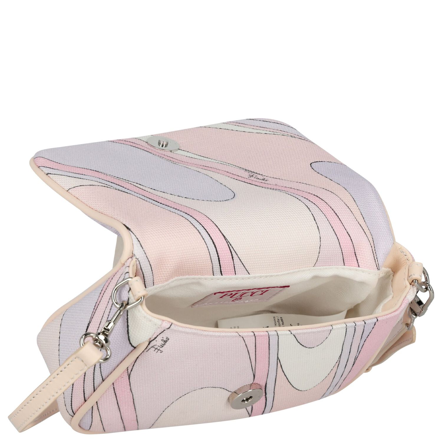 Girls Pink & Purple Iride Handbag, 1, hi-res