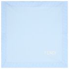 Baby Boys Blue Logo Blanket, 2, hi-res