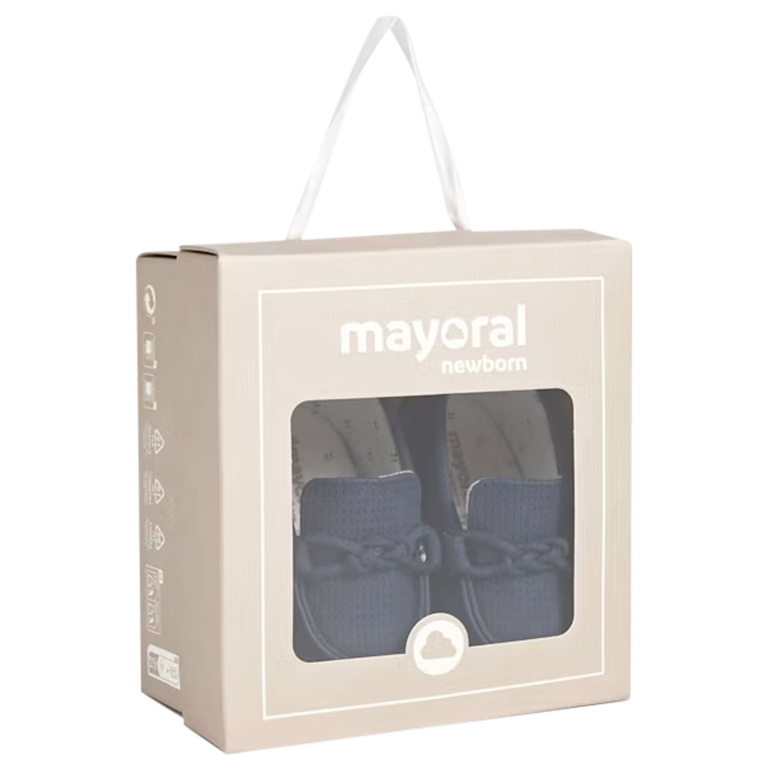 أحذية موكاسين للأطفال الرضع من الجلد باللون الكحلي، مناسبة لمرحلة ما قبل المشي, 3, hi-res