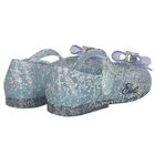 Younger Girls Blue Elsa Jelly Shoes, 1, hi-res