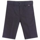 Boys Navy Chino Shorts, 1, hi-res