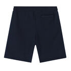 Boys Navy Logo Shorts, 1, hi-res