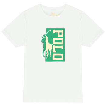 Boys White Logo T-Shirt