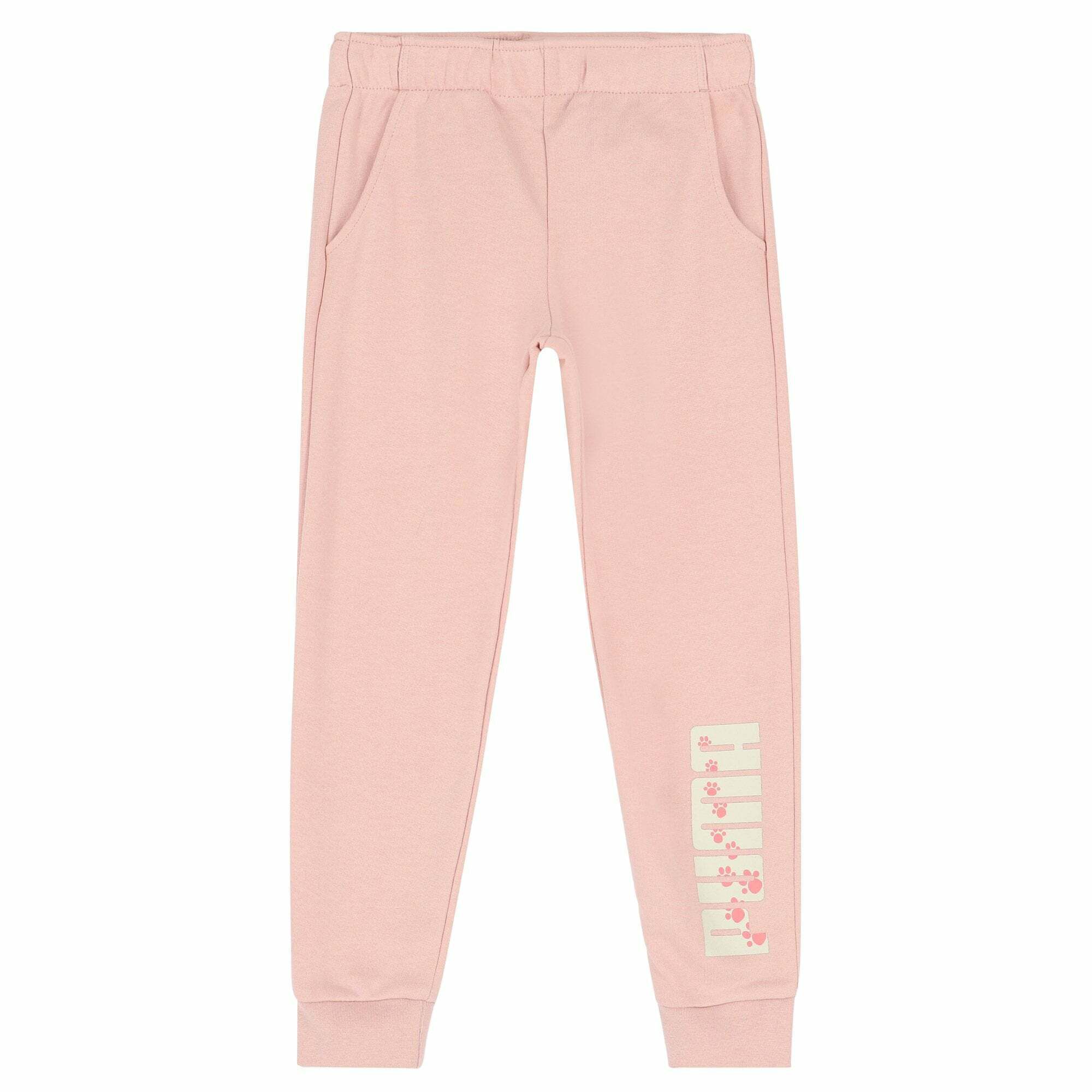 Puma Girls Pink Logo Joggers Junior Couture UAE