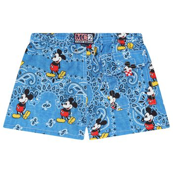 Boys Blue Mickey Mouse Swim Shorts