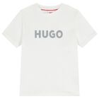 Boys White Logo T-Shirt, 2, hi-res