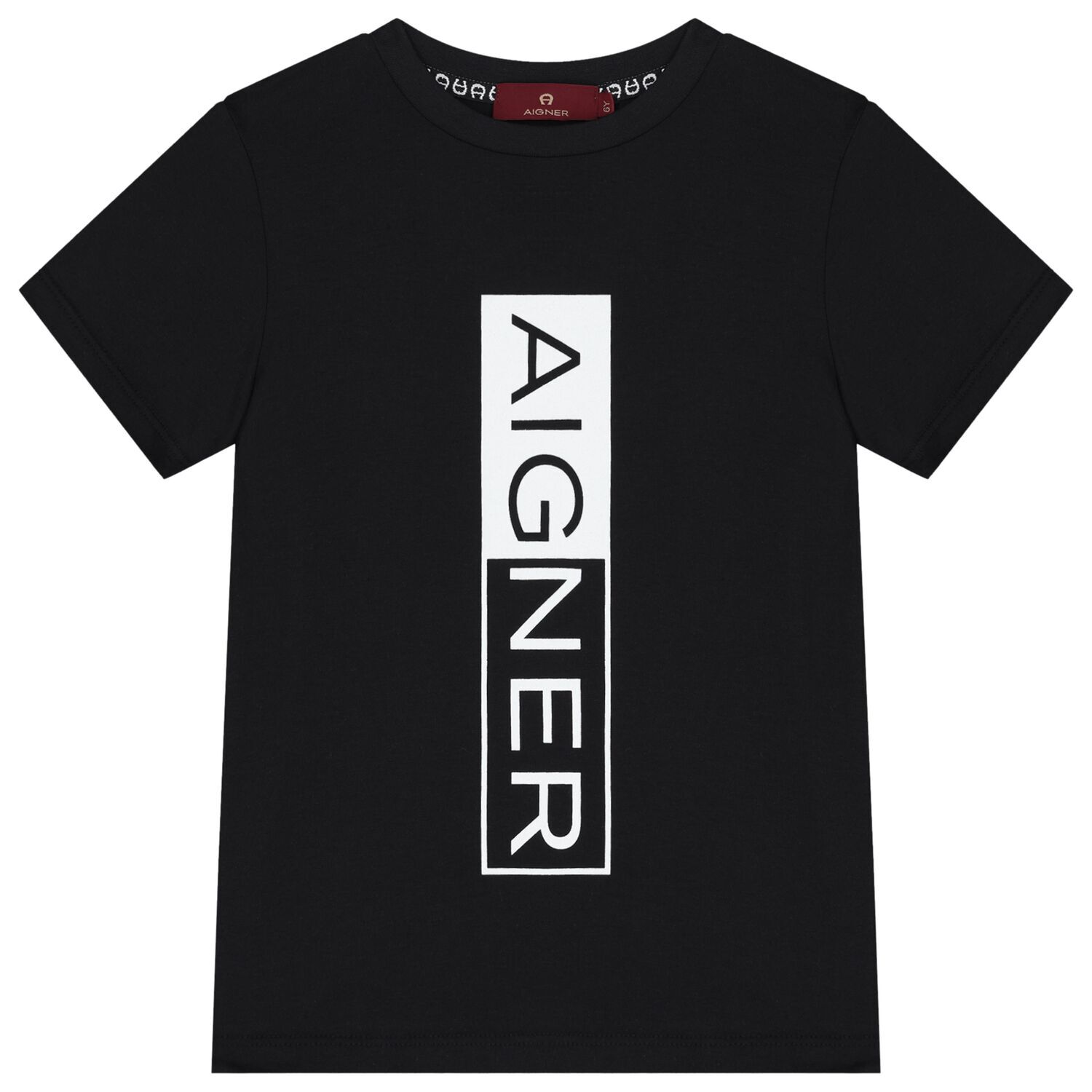 Boys Black Logo T-Shirt, 1, hi-res image number null