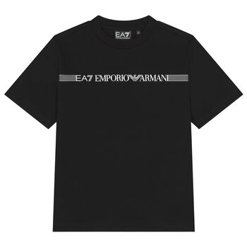 Boys Black Logo T-Shirt