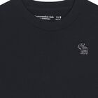 Boys Black Logo T-Shirt, 1, hi-res