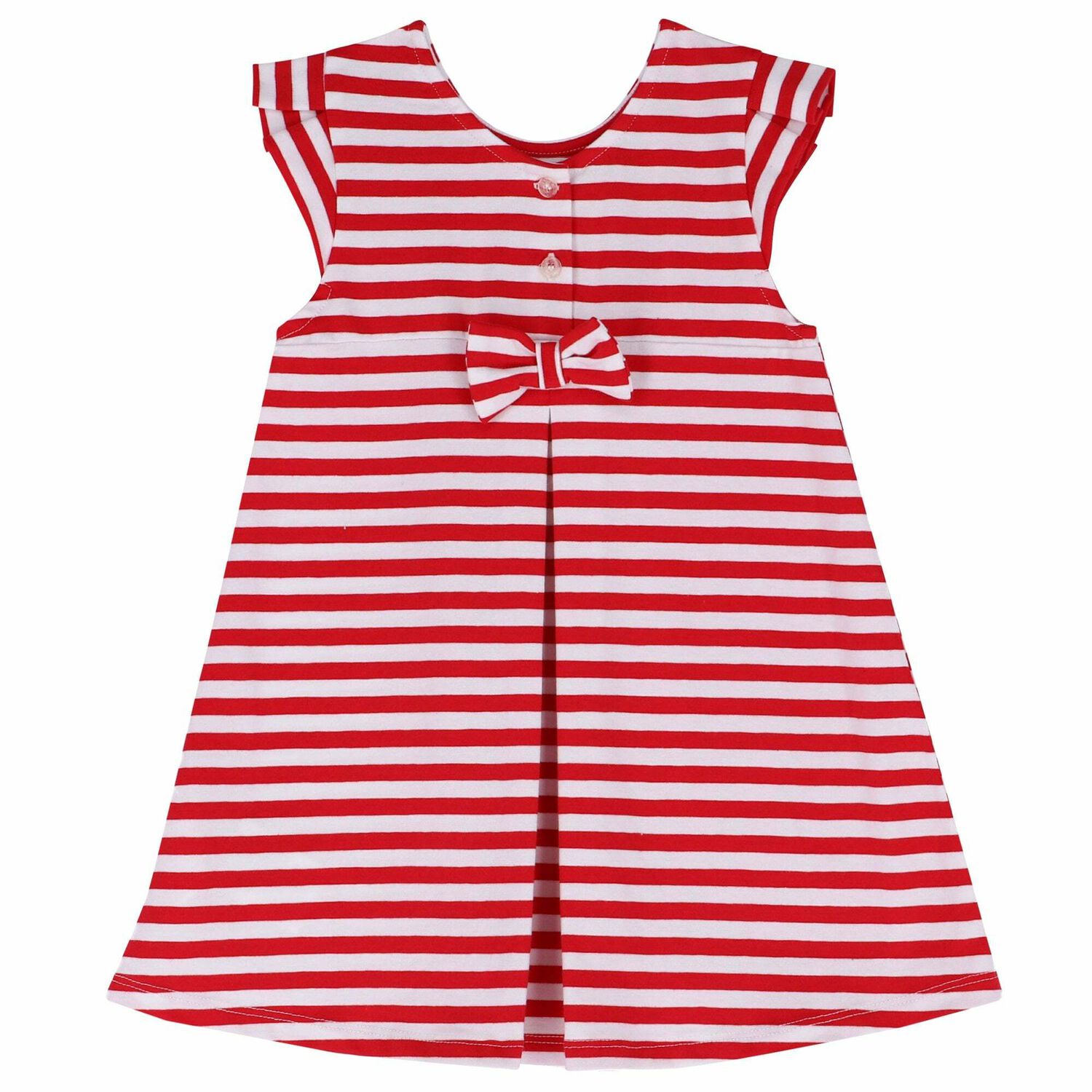 فستان باللون الابيض و الاحمر للبنات, 1, hi-res