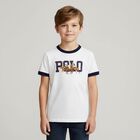 Boys White Logo T-Shirt, 3, hi-res