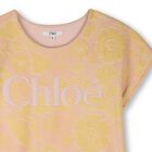 Girls Mini Me Pink & Yellow Floral Dress , 1, hi-res