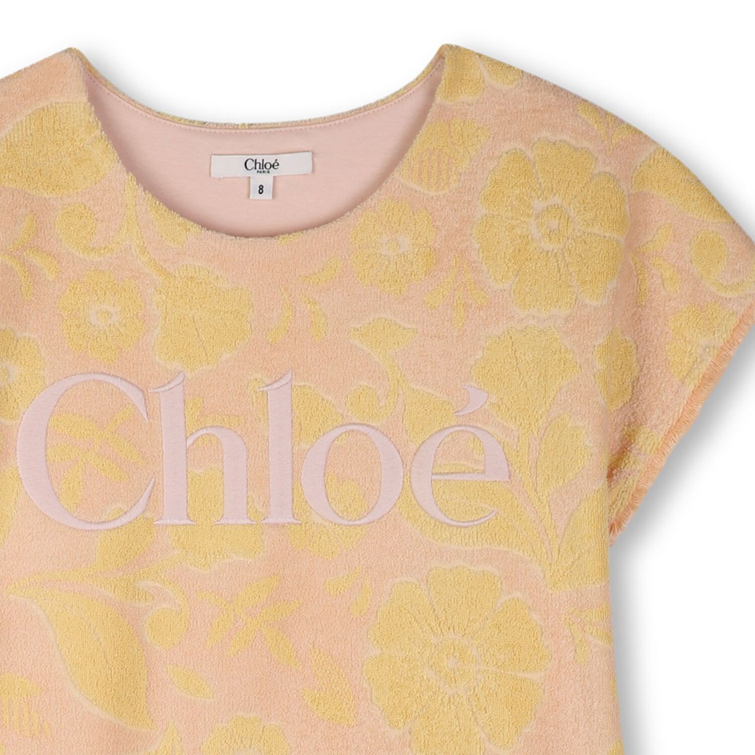 Girls Mini Me Pink & Yellow Floral Dress , 1, hi-res