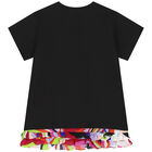 فستان بالشعار باللون الأسود, 2, hi-res