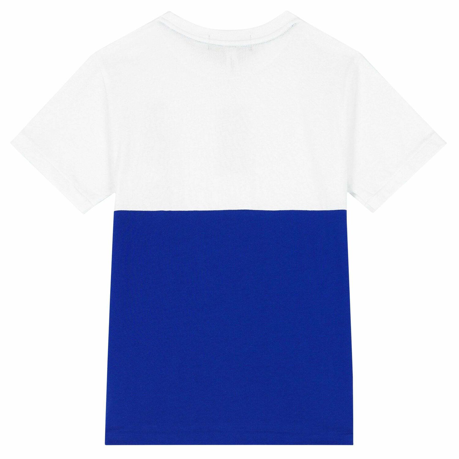 Older Boys White & Blue Logo T-Shirt, 2, hi-res