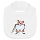 مريلة بشعار دب تيدي باللون  أبيض, 1, hi-res