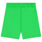 Boys Green Logo Shorts, 2, hi-res